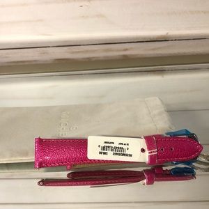NWT Michele 20mm Watch Strap in Hot Pink